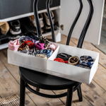 Органайзер с отделениями IKEA STUK (СТУК), Белый, 20x51x10 см