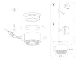 Ambrella Настенный светильник со сменной лампой Techno family TN71296