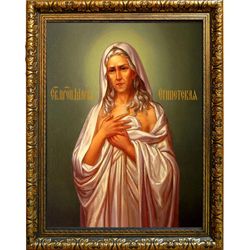 Мария Египетская Преподобная. Икона на холсте