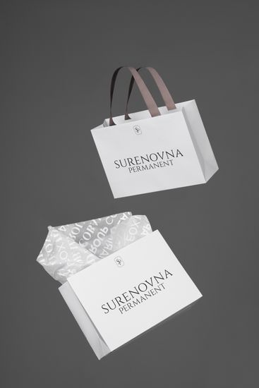 Пакет из мелованной бумаги с логотипом заказчика 22х30,5х10 (в*ш*г)