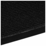 Коврик придверный 120х150 см, ЧЕРНЫЙ, влаго-грязезащитный, 430 г/м2, ребристый, ЛЮБАША СТАНДАРТ, 701040