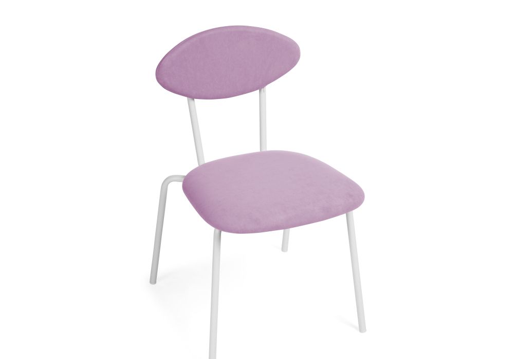 Стул на металлокаркасе Мареон катания лаванда / белый матовый