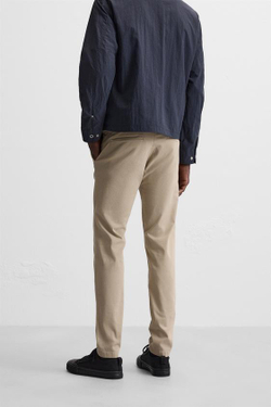 ZARA БРЮКИ ЧИНОС SKINNY FIT, БЕЖЕВЫЙ