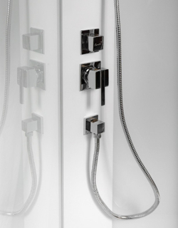 Душевая кабина Ceruttispa (ЧеруттиСпа) MiMi90T, с низким поддоном, 90x90x225