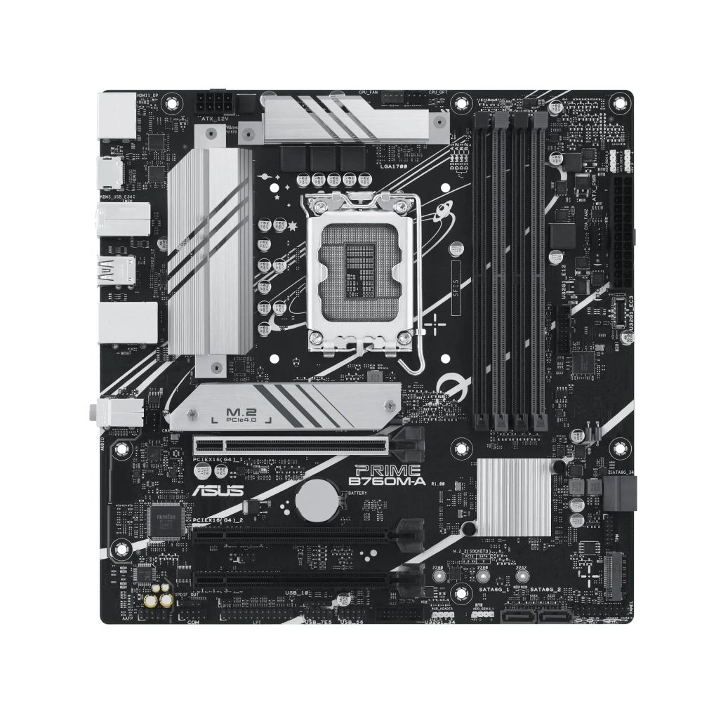 Материнская плата ASUS Prime B760M-A-CSM (90MB1EK0-M0EAYC/90MB1EK0-M1EAYC)