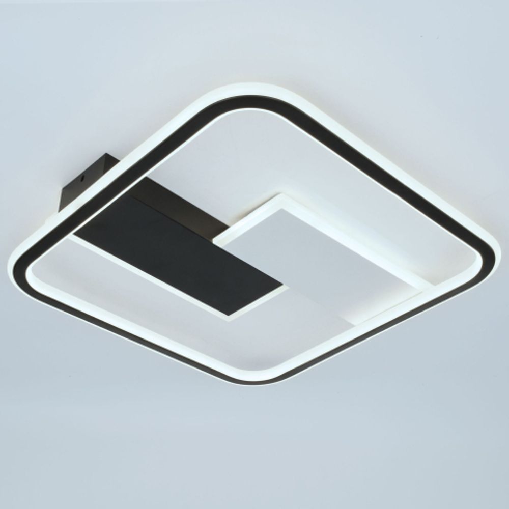 Светильник потолочный светодиодный ЭРА Модерн Henri CLL-1-104W 3K-6,5K RC BK с ДУ черный | Светильники SPB-6 с ДУ