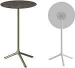 Стол ламинированный барный складной Scab Design Tripe Folding, оливковый, кортен