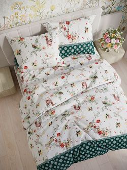 Наволочка комплект 2шт перкаль Сказка "Сочельник (зел)" 70x70 см на молнии