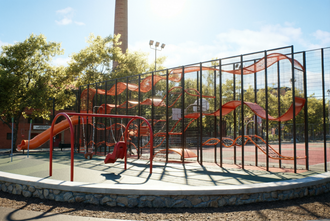 Уличные игровые лабиринты для детских площадок