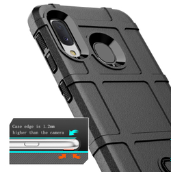 Чехол для Samsung Galaxy A20 (Galaxy A30, M10S) цвет Black (черный), серия Armor от Caseport