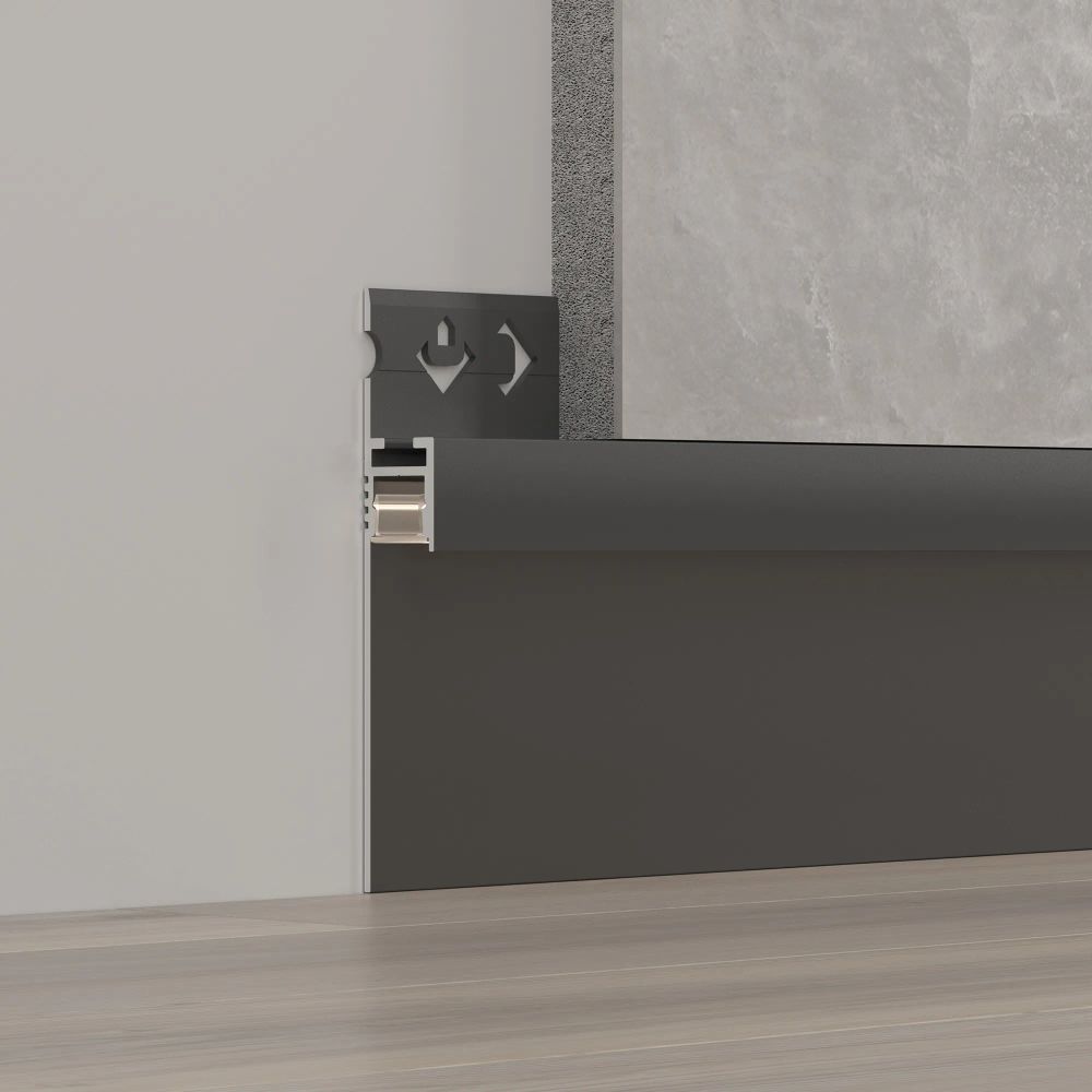 Профиль ARH-PLINTUS-50-FANTOM-3000 BLACK (Arlight, Алюминий) 052699