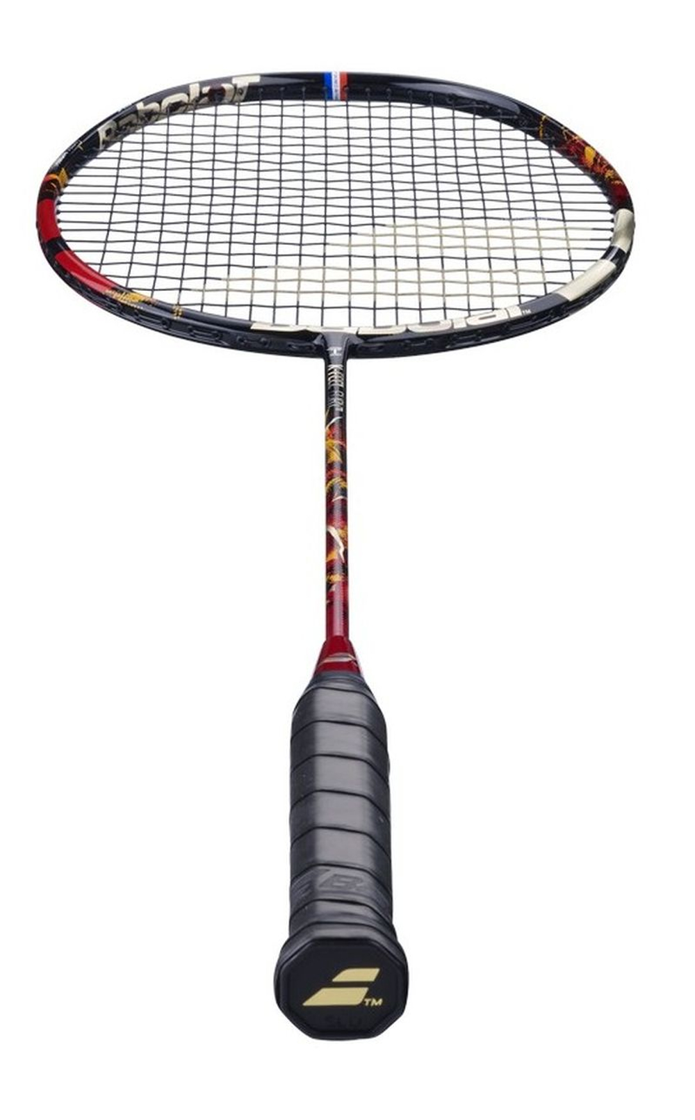 Ракетка для бадминтона Babolat X-Feel Fury Strung - dark red/black/gold
