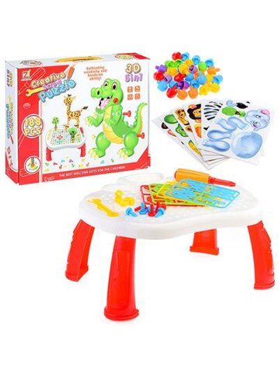 Конструктор на столе 188 деталей (666-29)