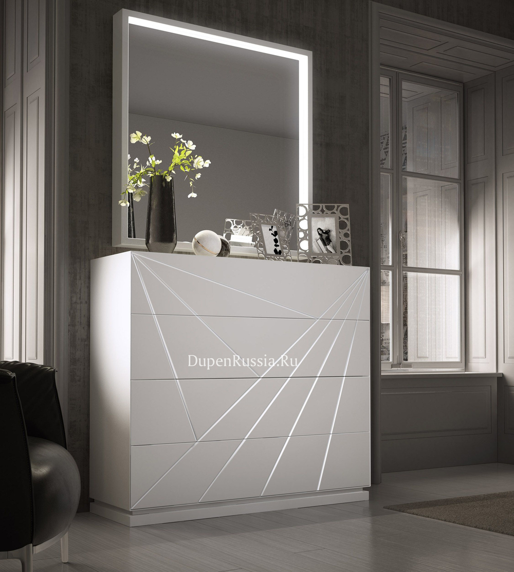 Зеркало FRANCO 1260 KIU белое