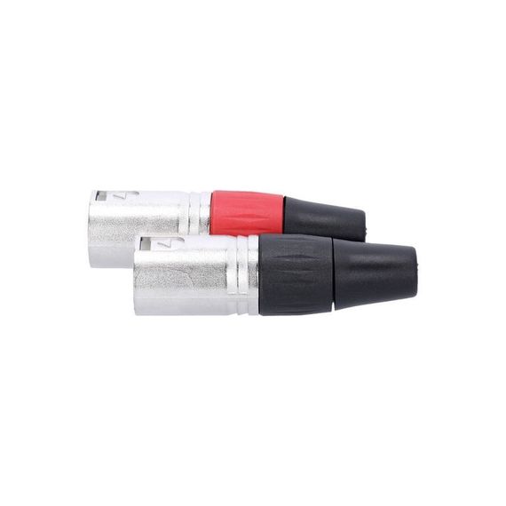 Adam Hall K3CXM3PAIR - разъем XLR (M), пара, красный/черный