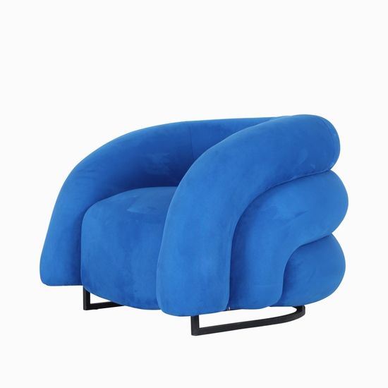 Кресло Barbro цвет синий