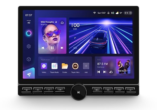 Магнитола с кнопками в рамку 9" или 10" - Teyes CC3-2K монитор 13" QLED+2K на Android 10, CarPlay, 4G SIM-слот