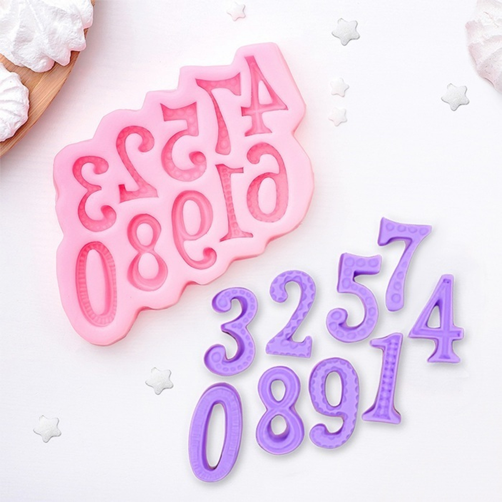 Молд 15х10 см "Цифры"