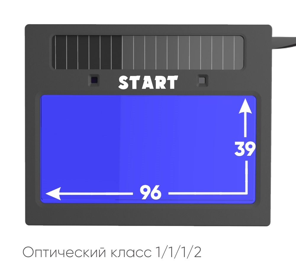 OSA START MASTER АСФ 605 Маска сварщика хамелеон (Синий глянец) 51ST605B