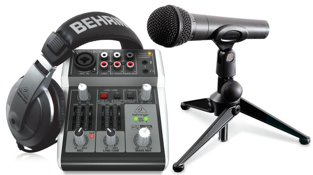 BEHRINGER PODCASTUDIO 2 USB - комплект для домашней звукозаписи и подкастинга.