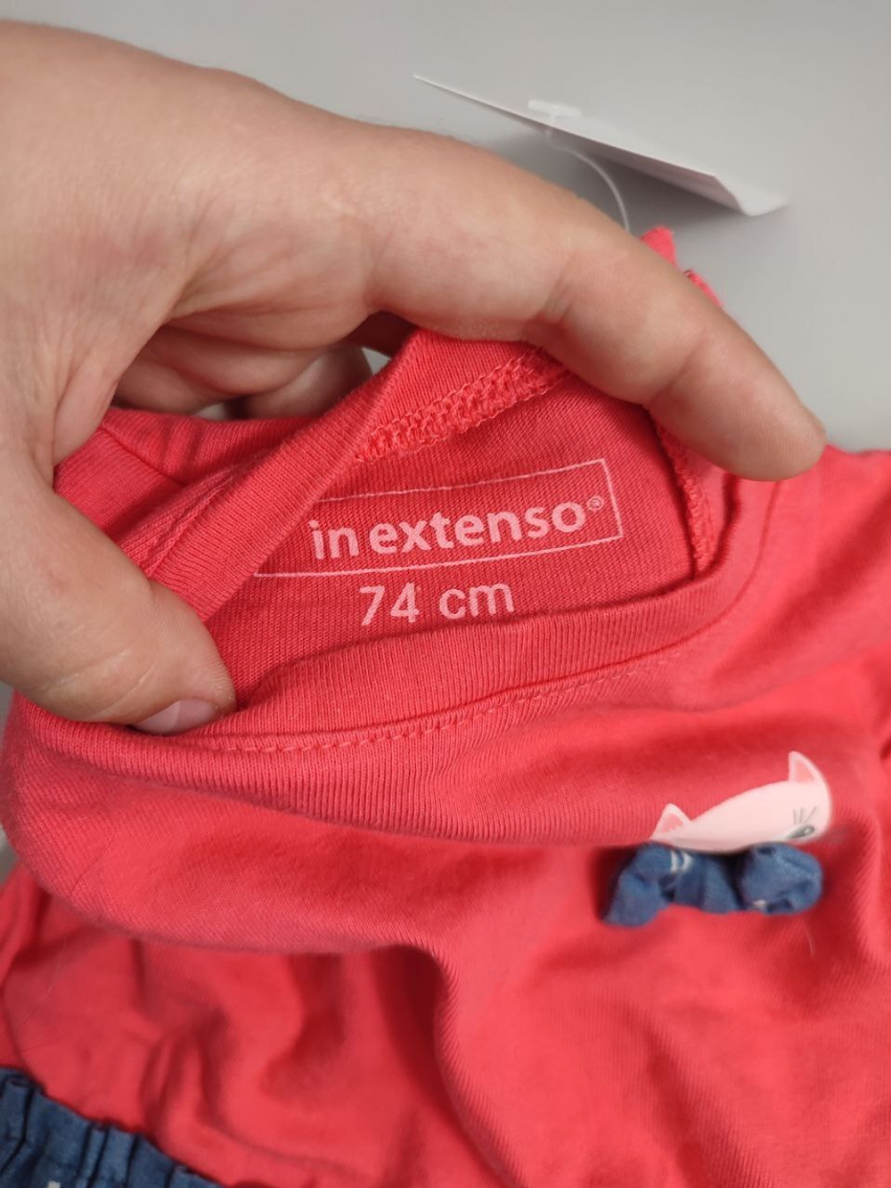 Платье In Extenso комбинированное на 6-9 месяцев