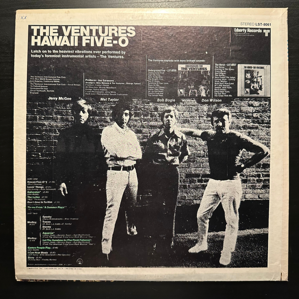 The Ventures ‎– Hawaii Five-O (Дания 1969г.)