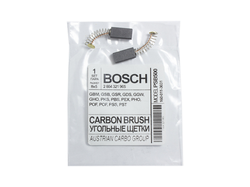 Щетки Bosch для GBM, GSB, GSR PSB-500 (5x8) электроугольные Аналог- 2604321905
