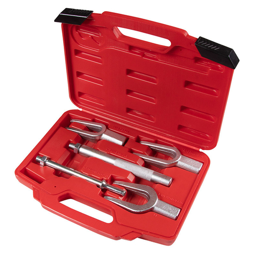 МАСТАК (100-55005C) Набор съемников шаровых опор и рулевых наконечников, зев 18, 24, 29 мм, вилки, кейс, 5 предметов