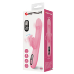 Нежно-розовый вибростимулятор-кролик Abella - 24 см.