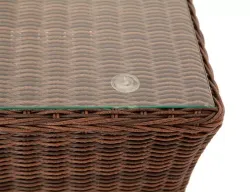 "Капучино" журнальный столик из искусственного ротанга, цвет коричневый