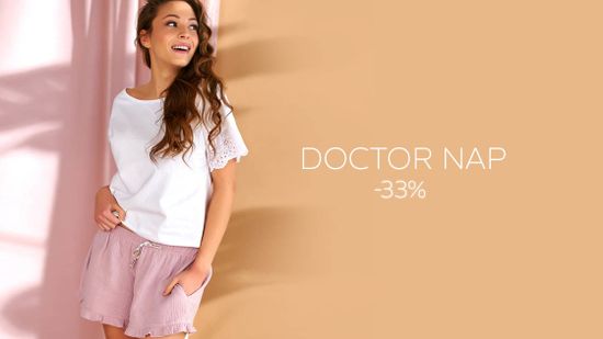 Скидка 33% на домашнюю одежду Doctor Nap ⭐