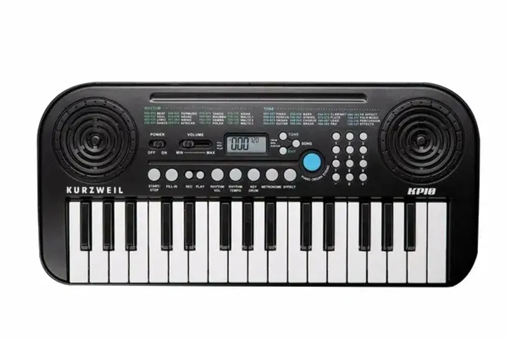 Kurzweil KP10 LB Синтезатор, 32 клавиша, полифония 8, цвет чёрный. Адаптер питания в комплект не входит.