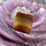 54607  Агат Бусина квадрат 15мм огр