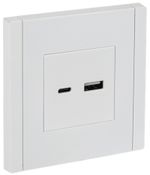 FORTE&PIANO Розетка USB A+C 18Вт FP251 белый IEK