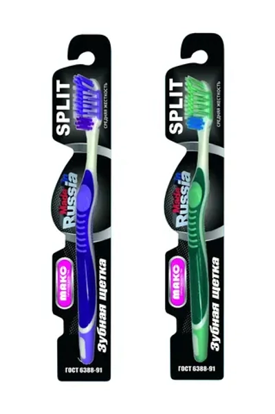 Зубная щетка «СПЛИТ», жесткость средняя