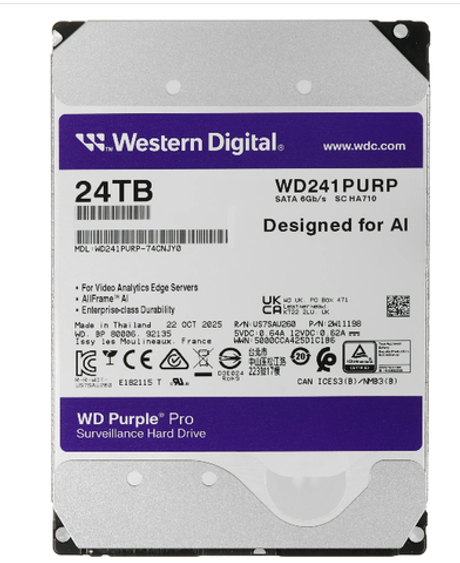 Жесткий диск Western Digital WD Purple Pro 24 ТБ 3,5″ (WD241PURP)