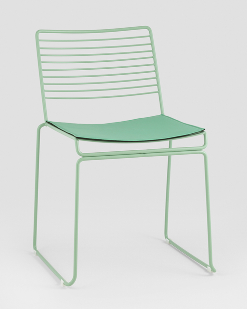 Стул обеденный Danny зеленый с подушкой