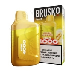 Одноразовая ЭС BRUSKO NRG 4000 с ароматом банана с дыней, 20мг/см3, 3,3 мл. (М)