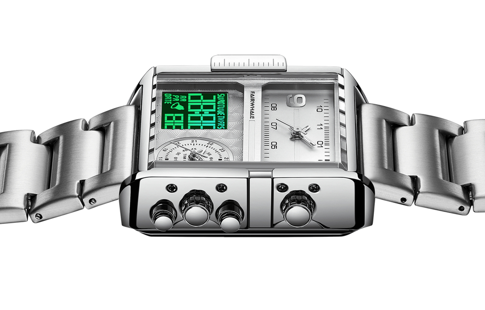 FAIRWHALE Born For Trend Collection Men"s Watch Quartz Movement Stainless Steel Watchband Watch Men"s Watches