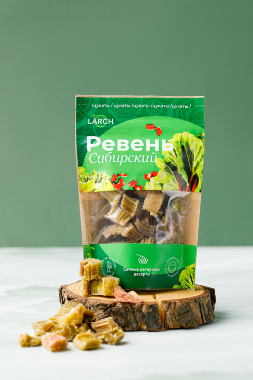 Цукаты Ревень сибирский  / дой пак / 50 г / LARCH