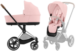 Коляска 2 в 1 Cybex Priam IV Chrome Brown Peach Pink