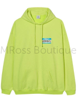 Салатовое худи Vetements My Name Is