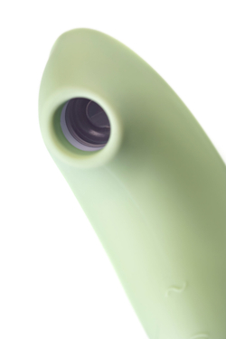 Точечный вибратор с вакуумной стимуляцией Satisfyer Twirling Pro Connect App, силикон, мятный, 20 см
