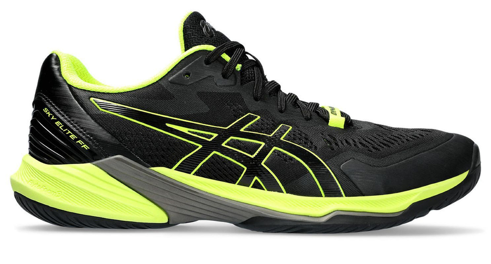 Мужские кроссовки для бадминтона/сквоша Asics Sky Elite FF 2 - black/safety yellow