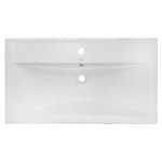Тумба с раковиной подвесная Loranto KANTRI CS00097253 80/2 раковина Фостер 80, белый глянец