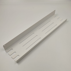 Полка MetaDec Holes настенная прямая, 40х10см белая, 1шт