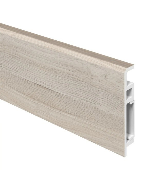 Напольный плинтус ПВХ Foresta Concept Мавелла Милк FC 026 2000х70х13 мм