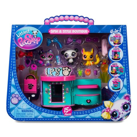 Littlest Pet Shop - Стильный бутик Набор с тремя животными 3-ПАК + аксессуары LPS00722
