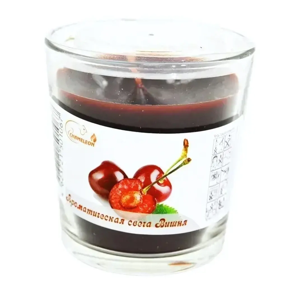 Свеча ароматическая в стакане 'Вишня'