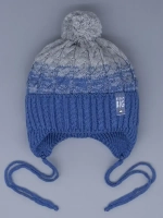 Шапка для мальчика осенняя на завязках